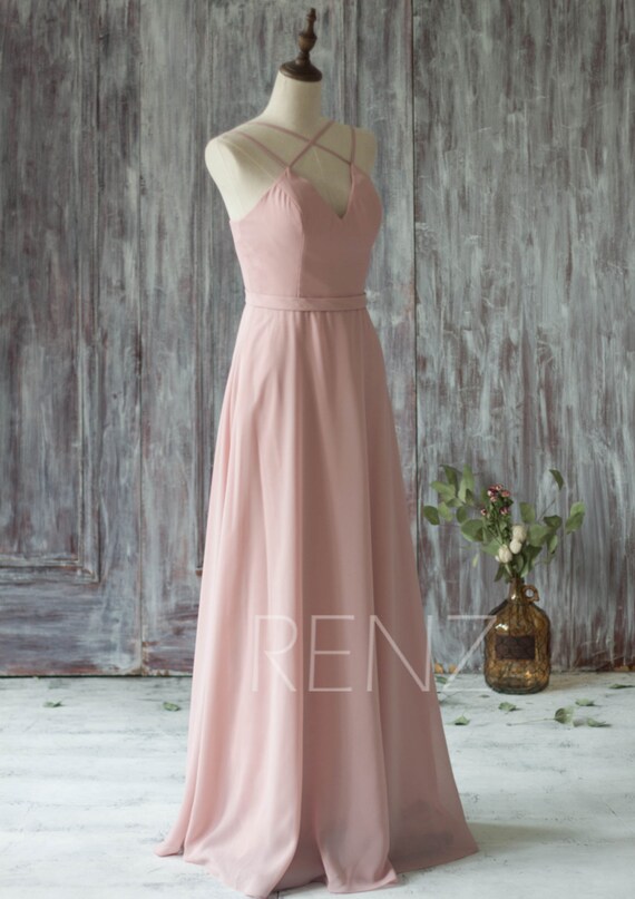 Blush Chiffon Dress